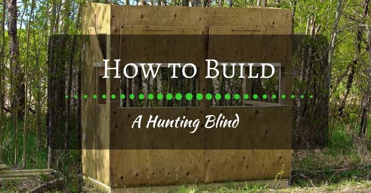 How to build a hunting blind and save hundred bucks