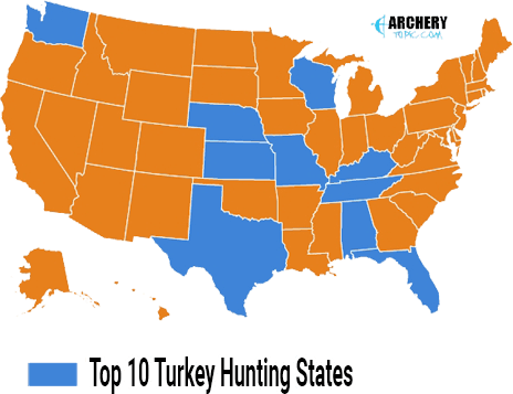 Best Turkey Hunting States: