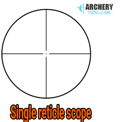 single reticle scope